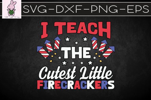 4th of July Teacher USA Flag SVG