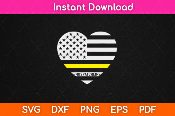 911 Dispatcher USA Flag Emergency Graphics & Crafts