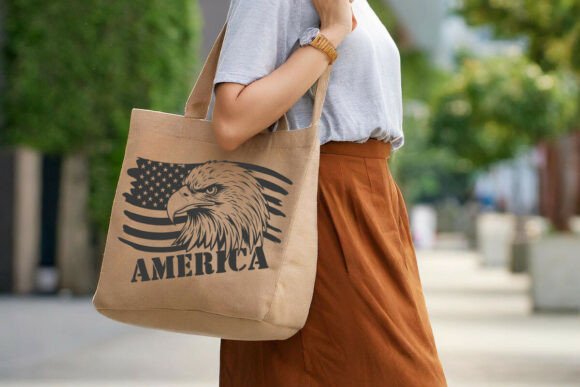American Eagle Flag SVG Patriotic SVG for Crafts & Graphics
