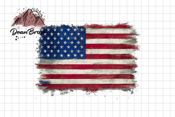 American Flag PNG Design