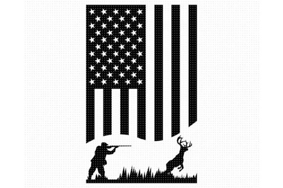 Buck Hunting with an American Flag SVG: Crafts & Graphics for Real Makers
