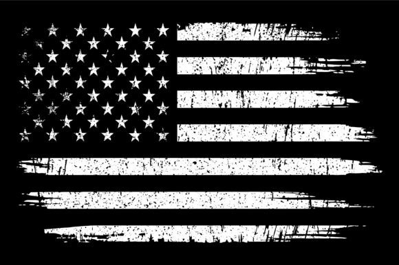 Distressed American Flag Art: Graphics for Patriotic Crafts