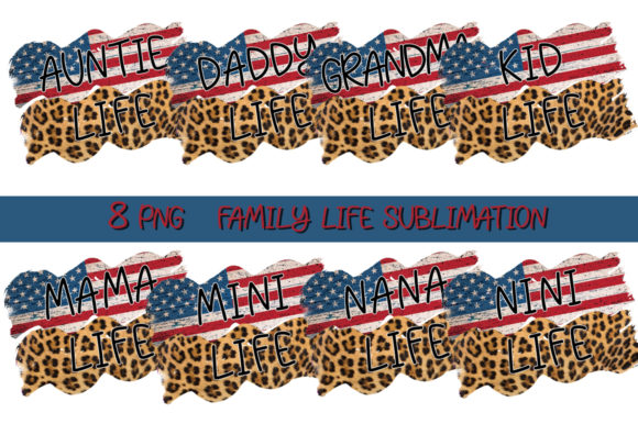 Family Life American Flag Sublimation