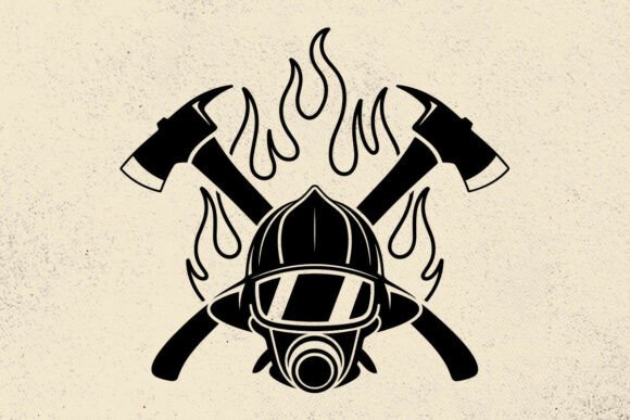 Fire Fighter Flag SVG: Graphics for Crafts Sellers