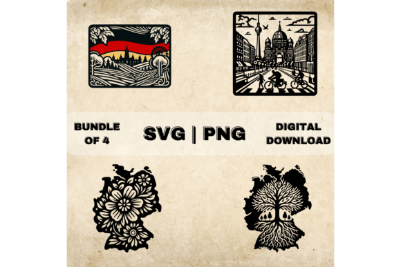 Germany SVG Bundle: German Flag Clipart for Crafts & Graphics