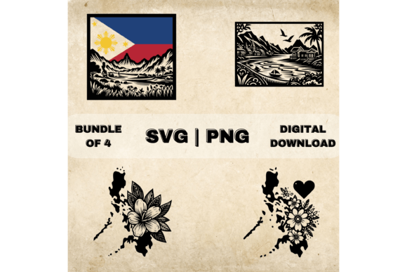 Philippines Flag SVG Bundle for Crafts & Graphics