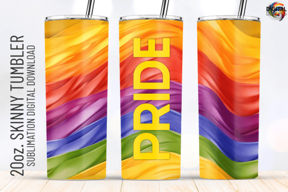 Pride Flag Tumbler Wrap PNG: Graphics & Crafts Asset Review