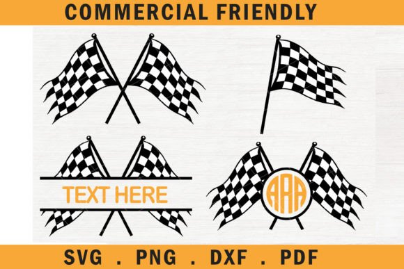 Racing Flag SVG Graphics for Crafts