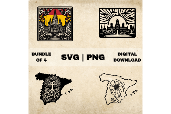 Spain Map SVG Bundle: Graphics for Local Crafts & Branding