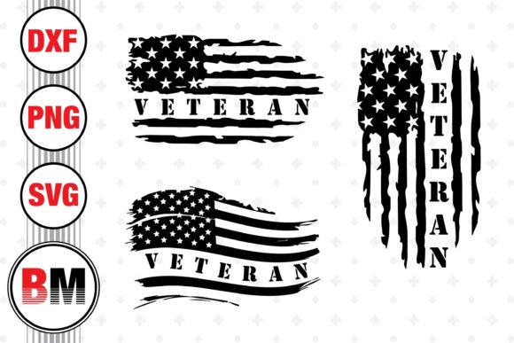 Veteran American Flag Graphics for Crafts